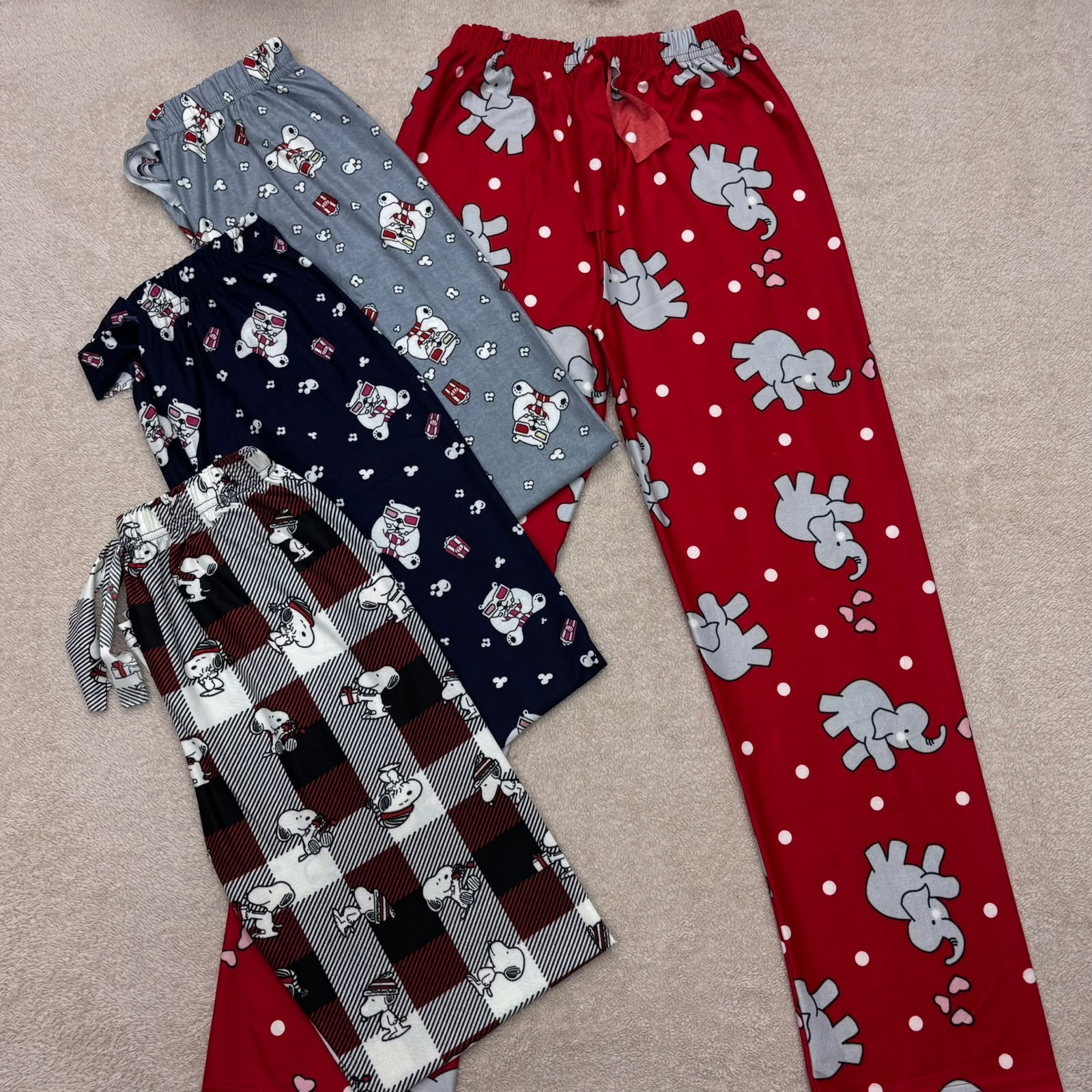 Bayan Süet Tek Alt Pijama