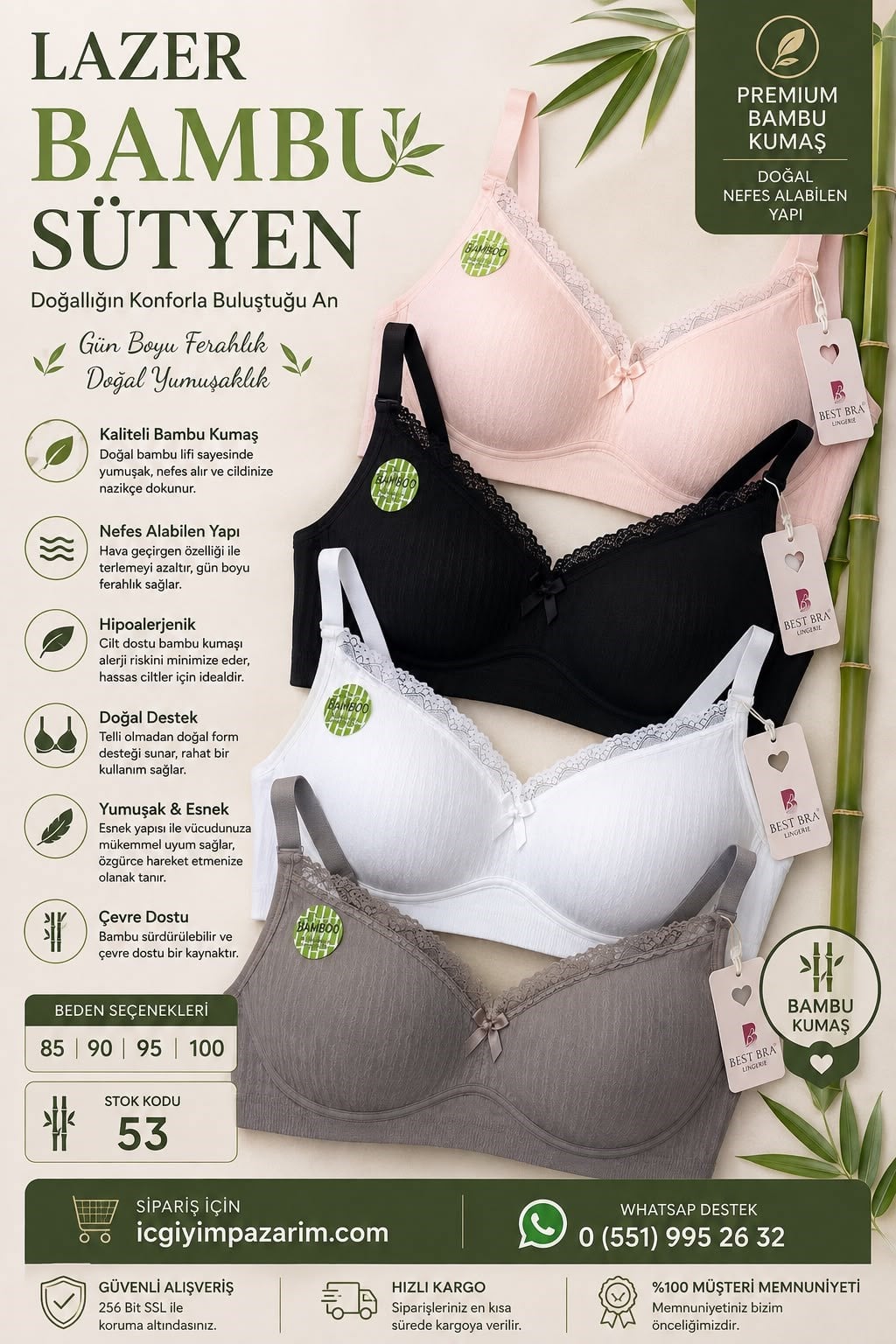 Best Bra Bamboo Sütyen-53