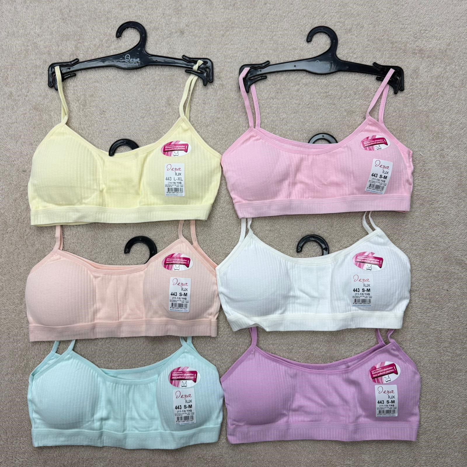 DezaLux İp Askılı Pedli Büstiyer-Karışık Renk