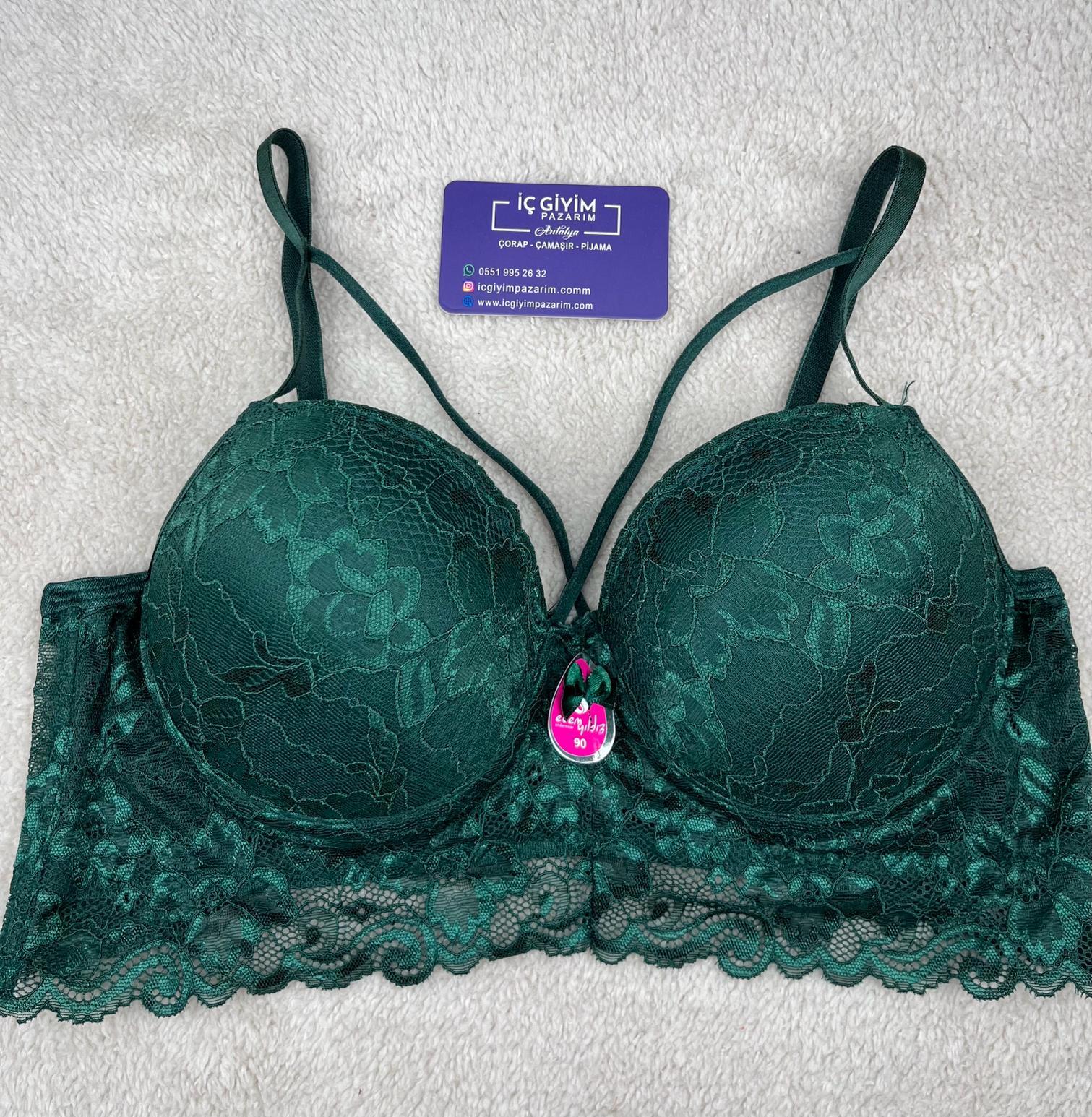 Ecem Dolgusuz Dantel Detaylı Çapraz İpli Sütyen