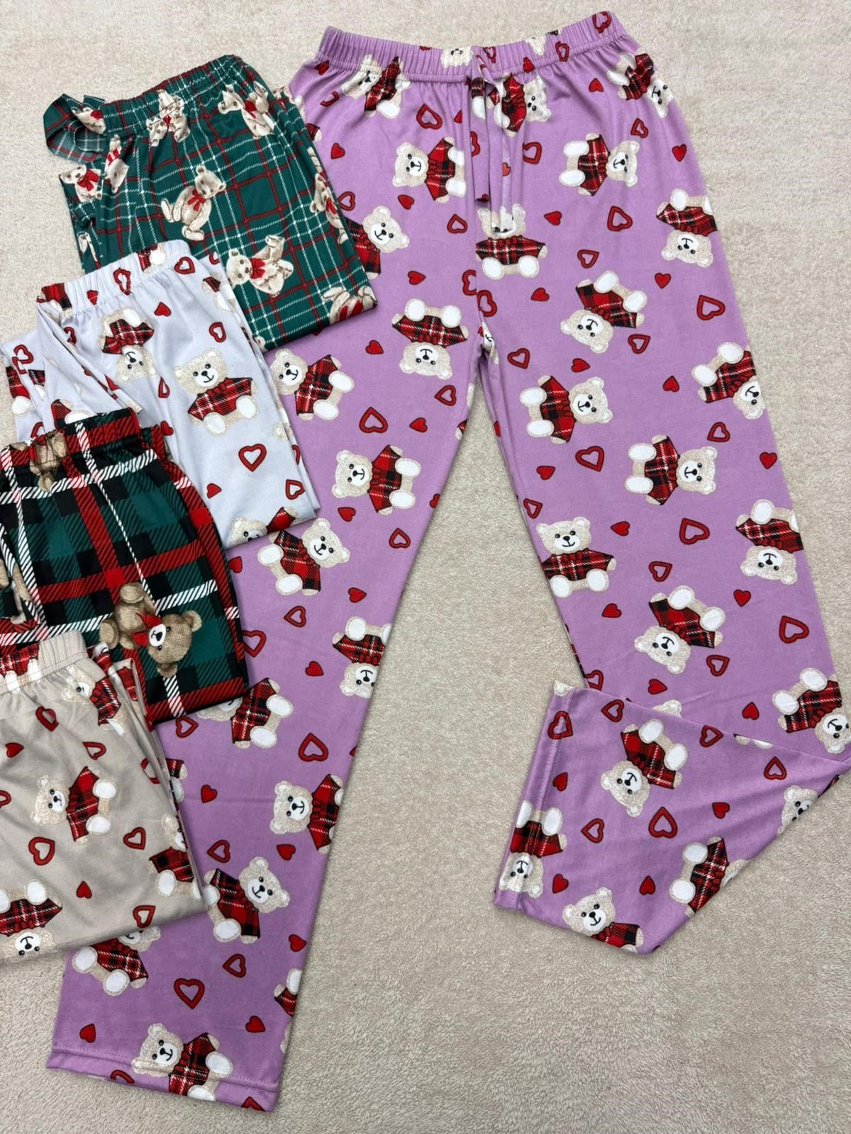 Elite Milan Tek Alt-Pijama-Ayıcık