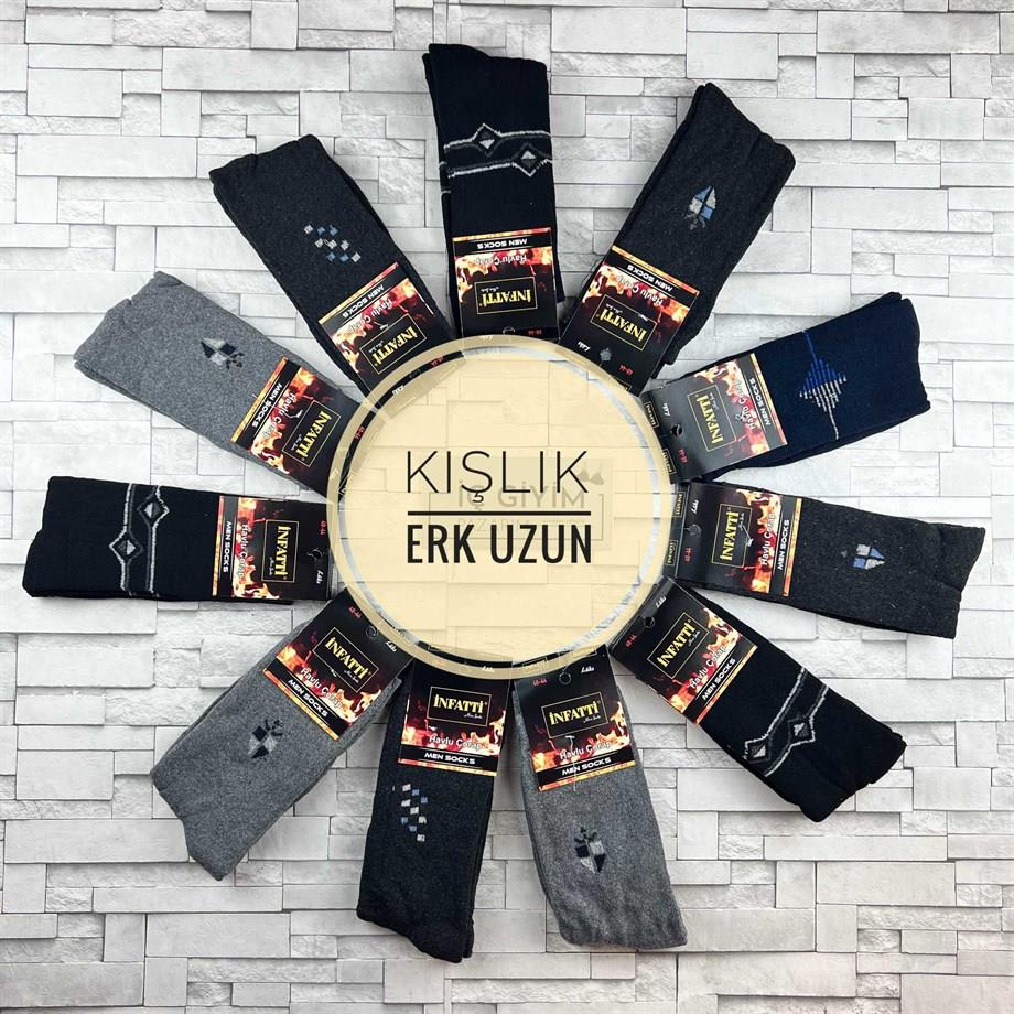 Erkek Kışlık Uzun Çorap