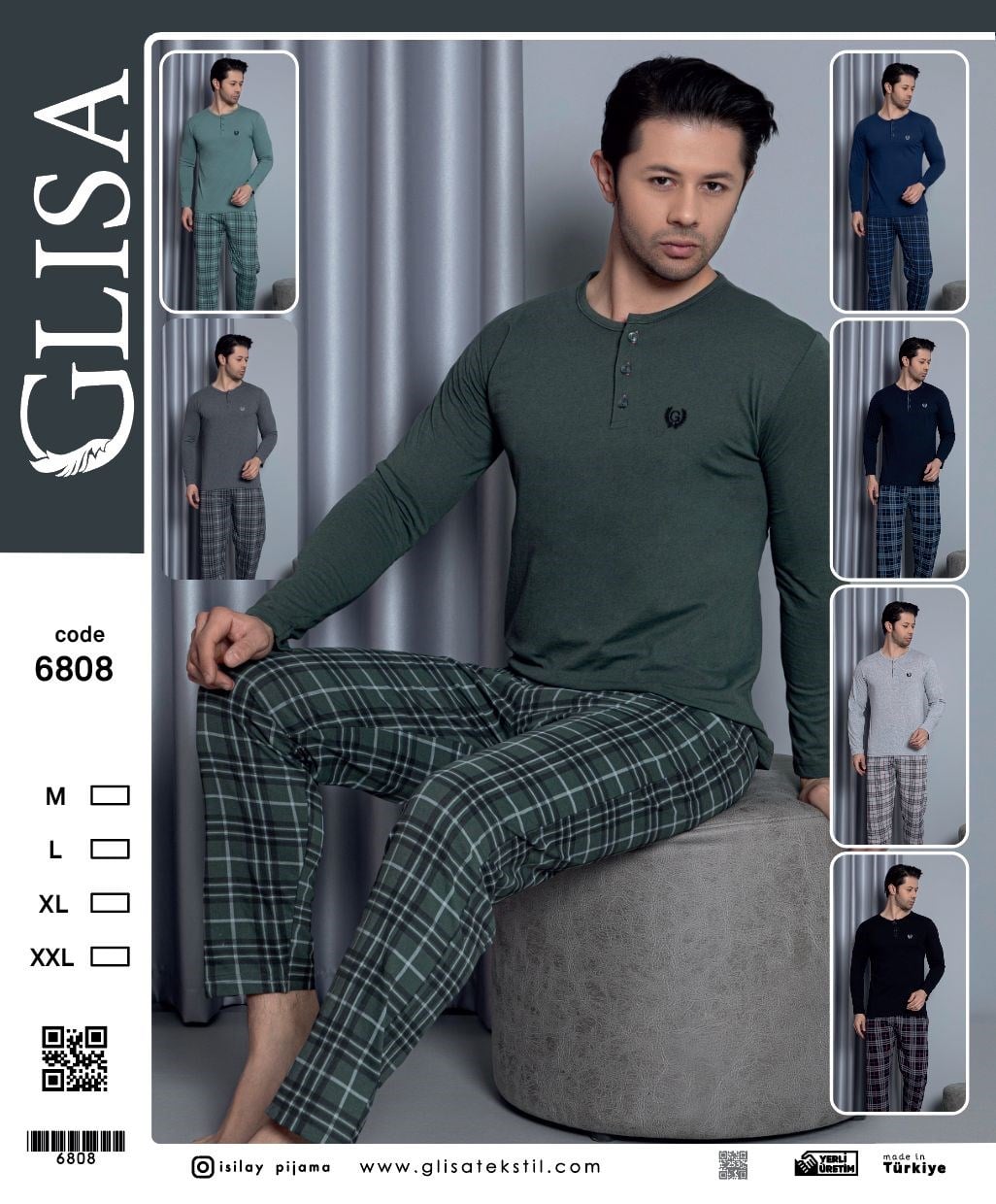 Glisa Erkek Pijama Takım-6808