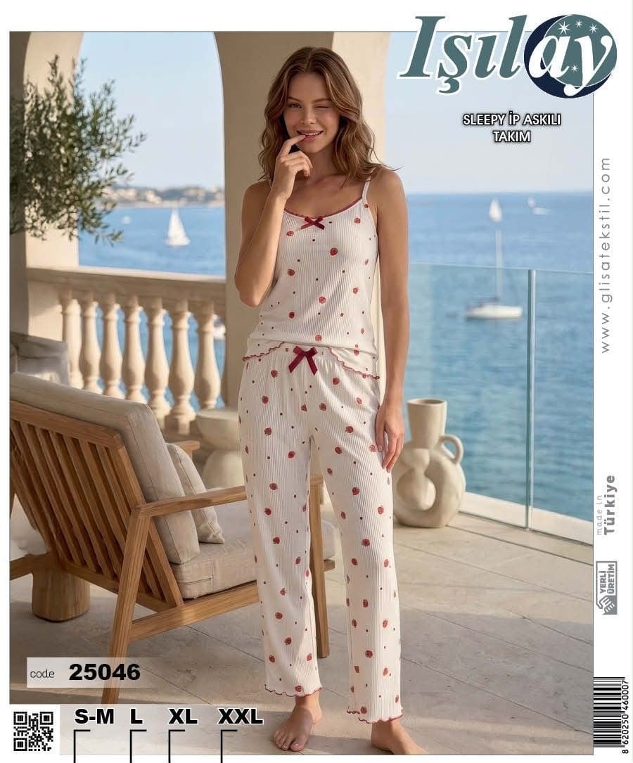 Işılay İp Askılı Altuzun Sleepy Takım-25046