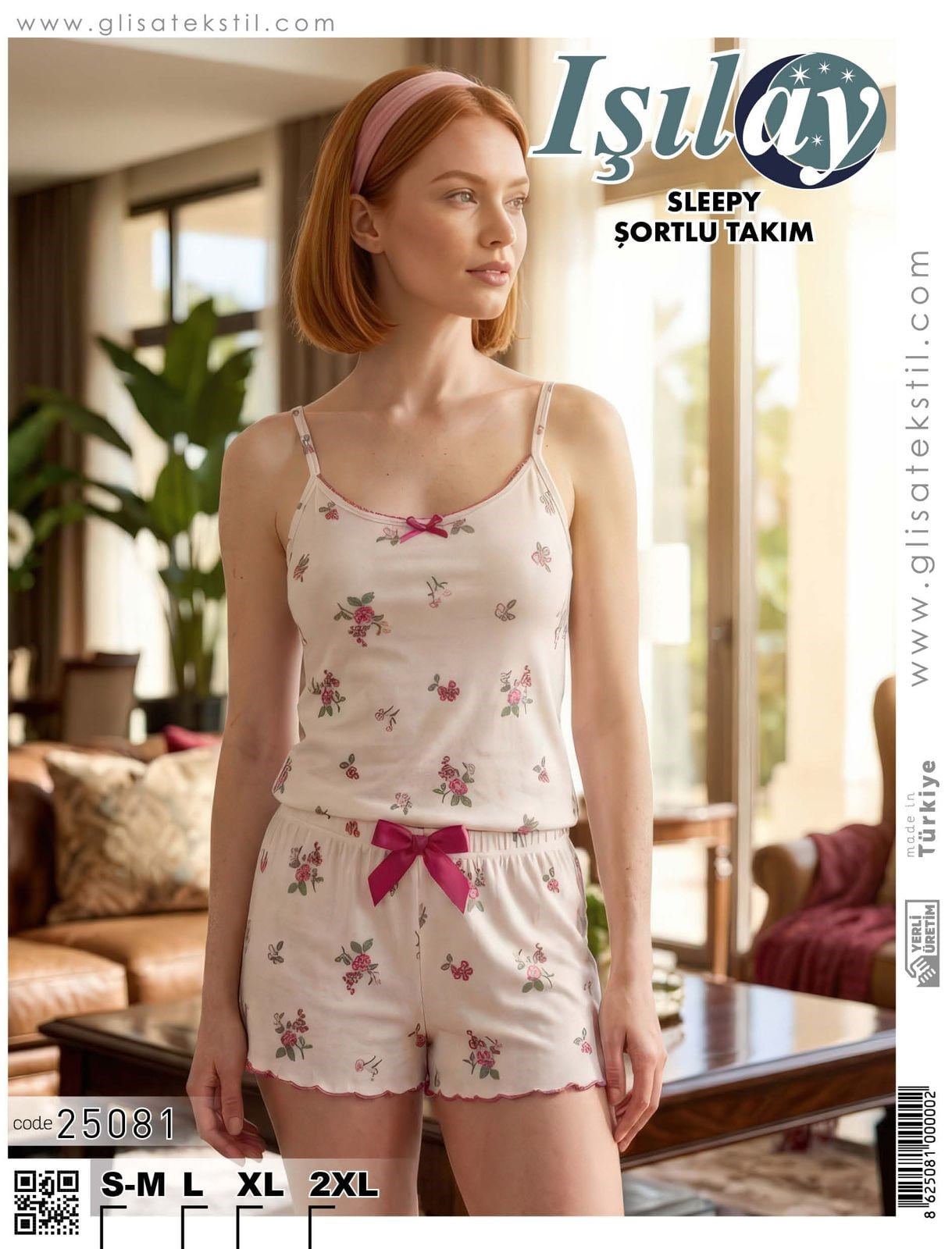Işılay İp Askılı Şortlu Sleppy Takım-25081