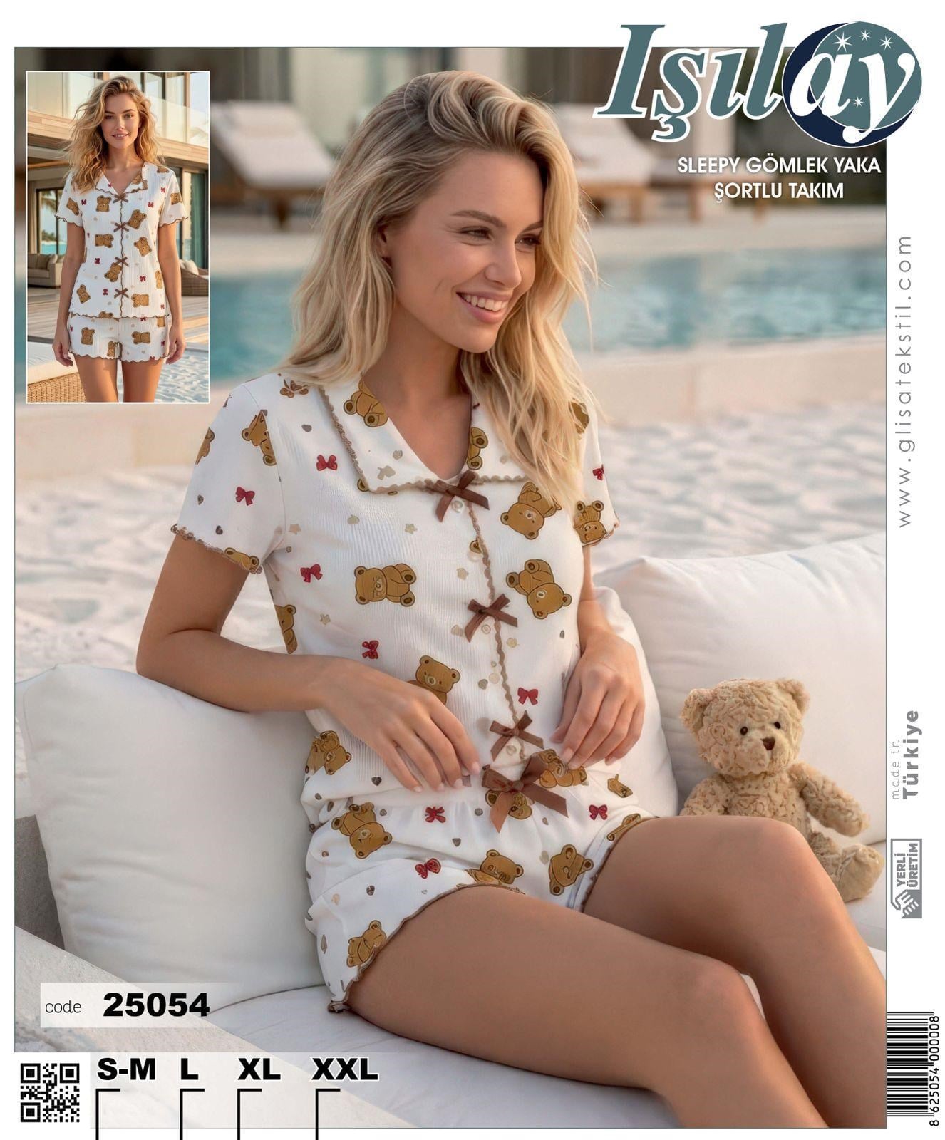 Işılay KısaKol Şortlu Sleppy Takım-25054
