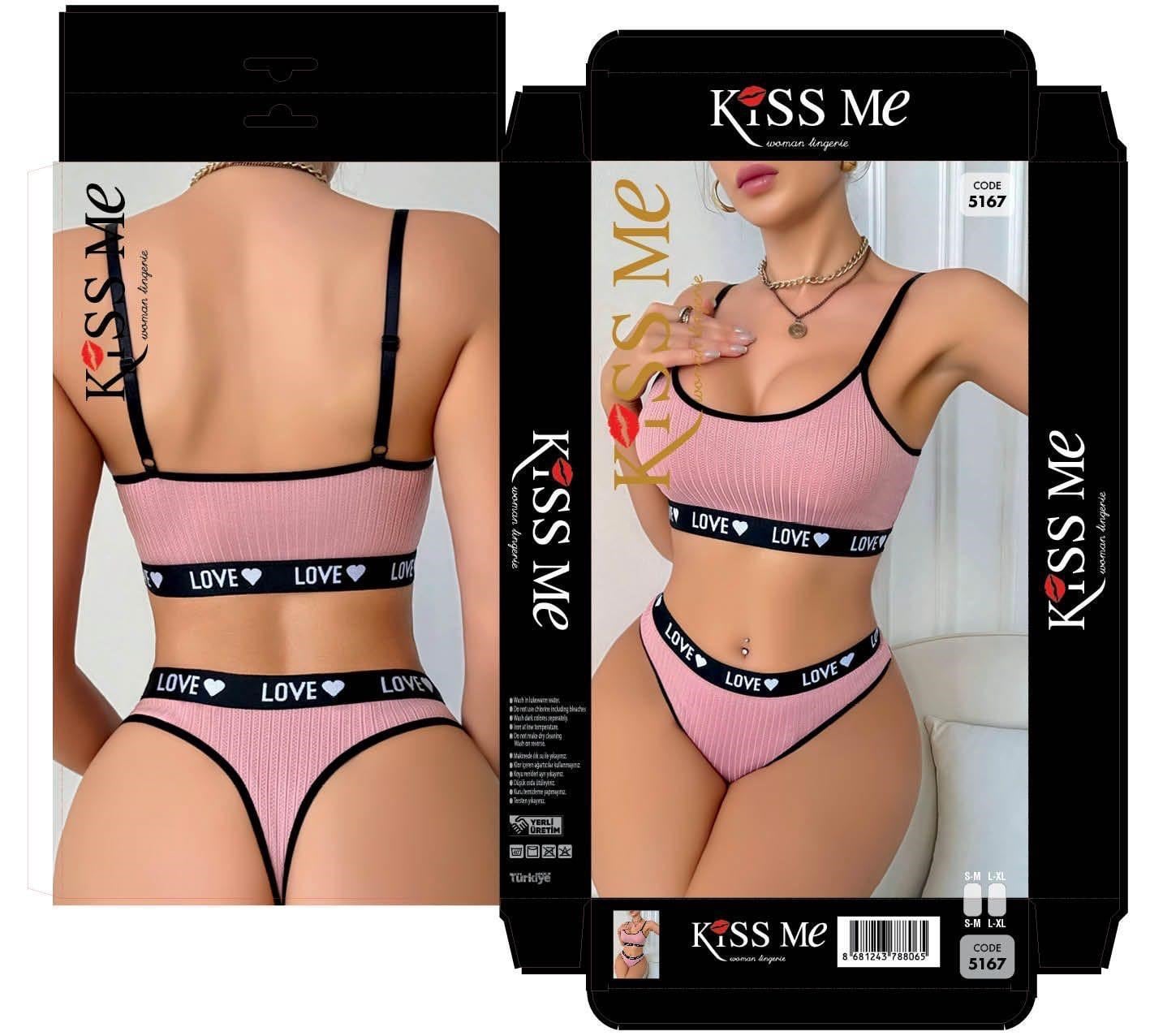 KİSS ME Sütyen Takım-5167 pembe