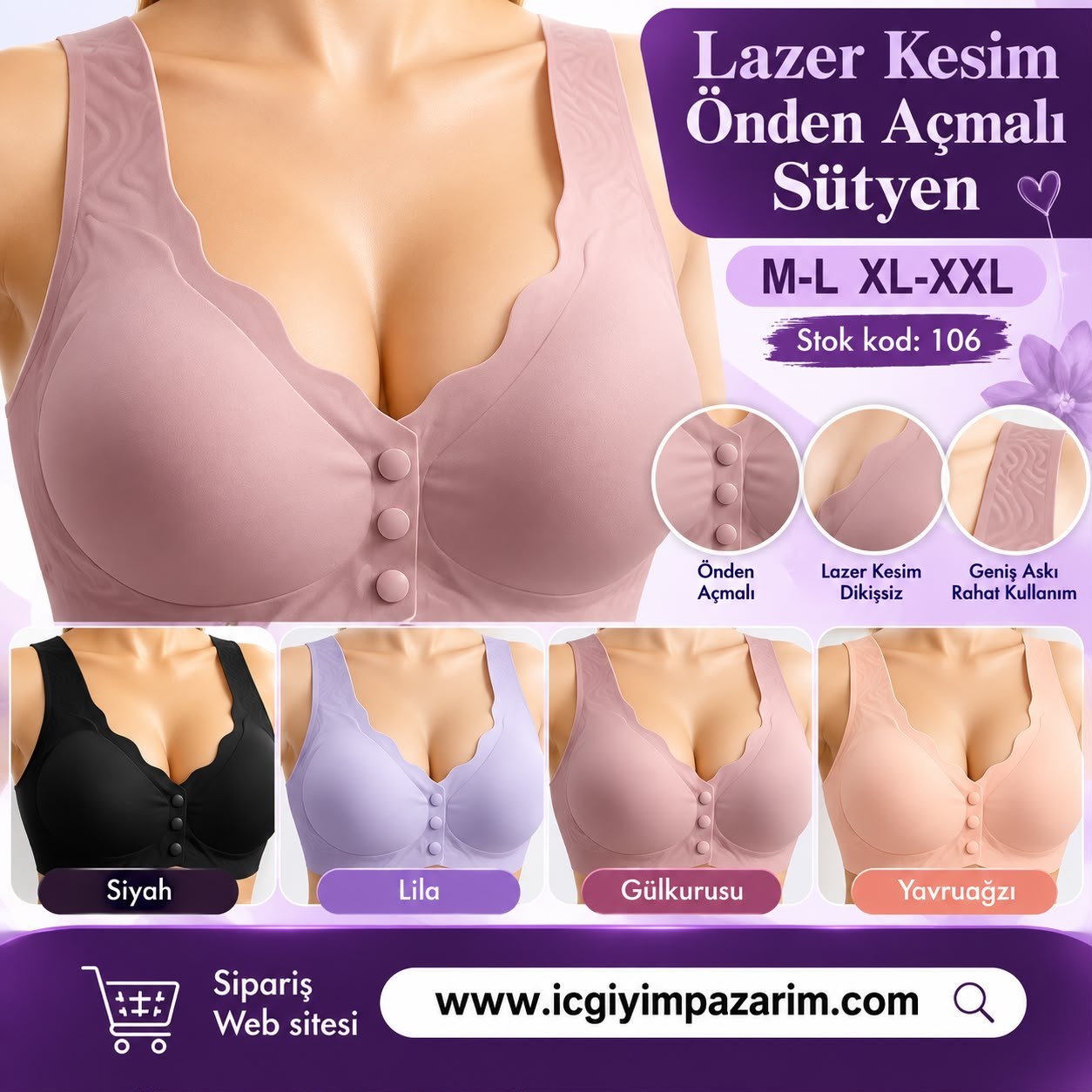 ÖMF Lazer Sütyen-106
