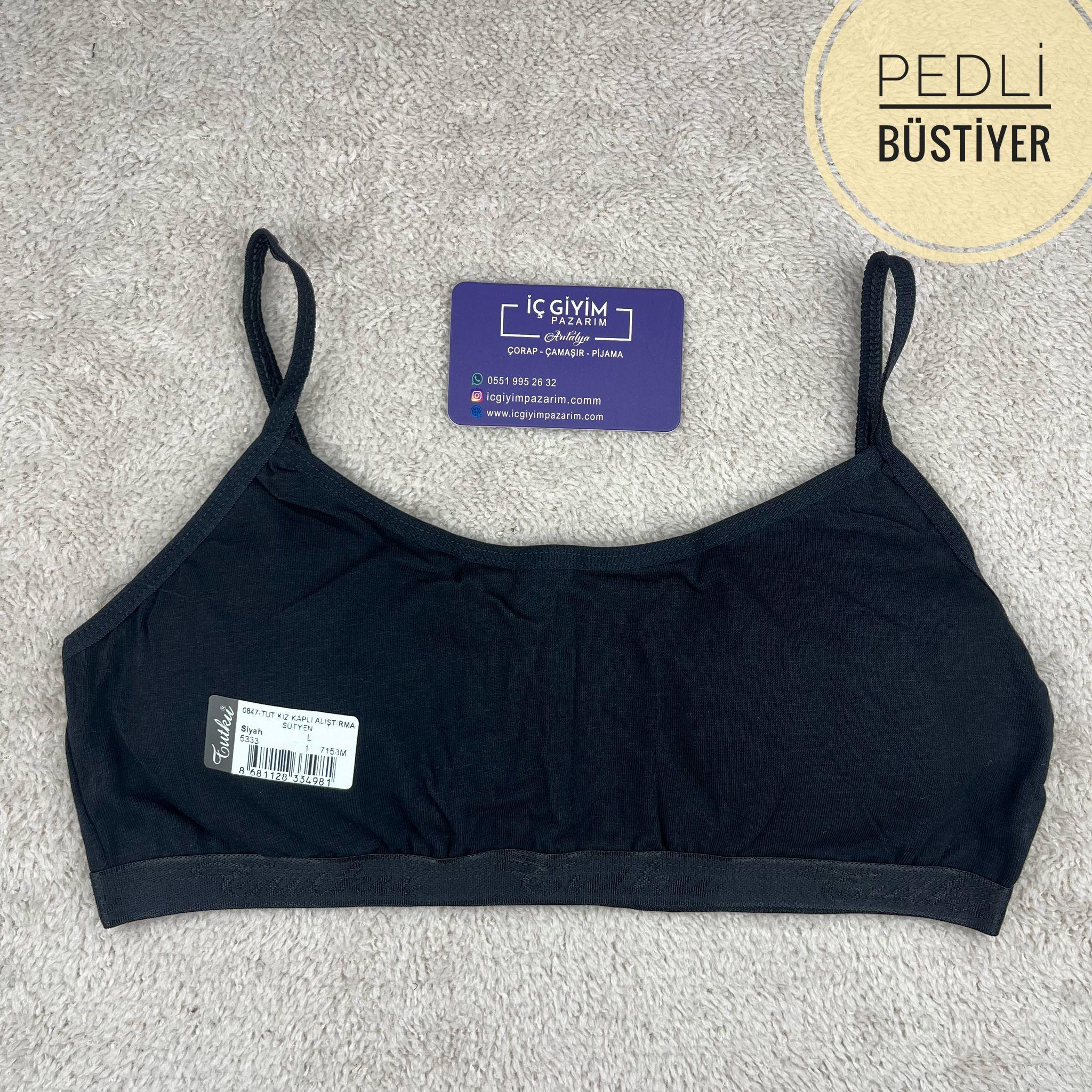 Pedli Büstiyer İp Askılı-Tutku-Siyah