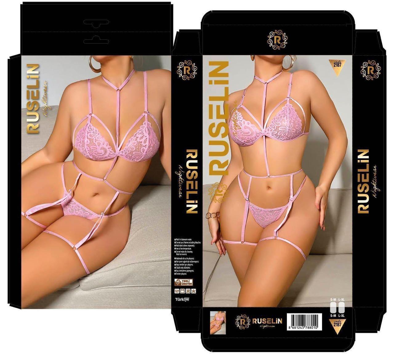 RUSELİN Fantazi kostüm-2187 PEMBE