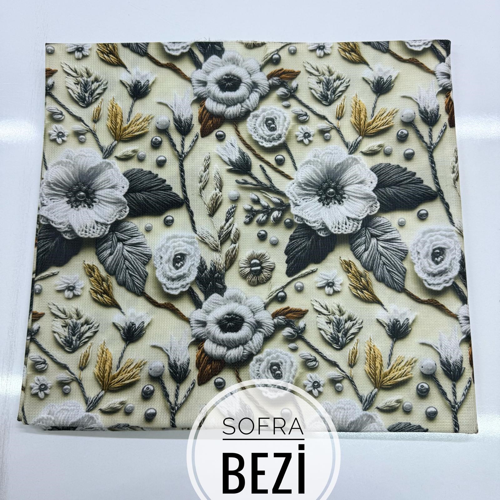 Sofra Bezi-3D Gül Desen-Karışık renk