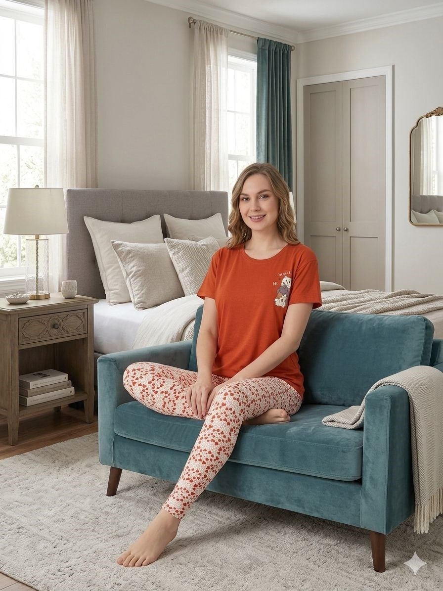 Sude Bayan Modal Pijama Takım-100-0094