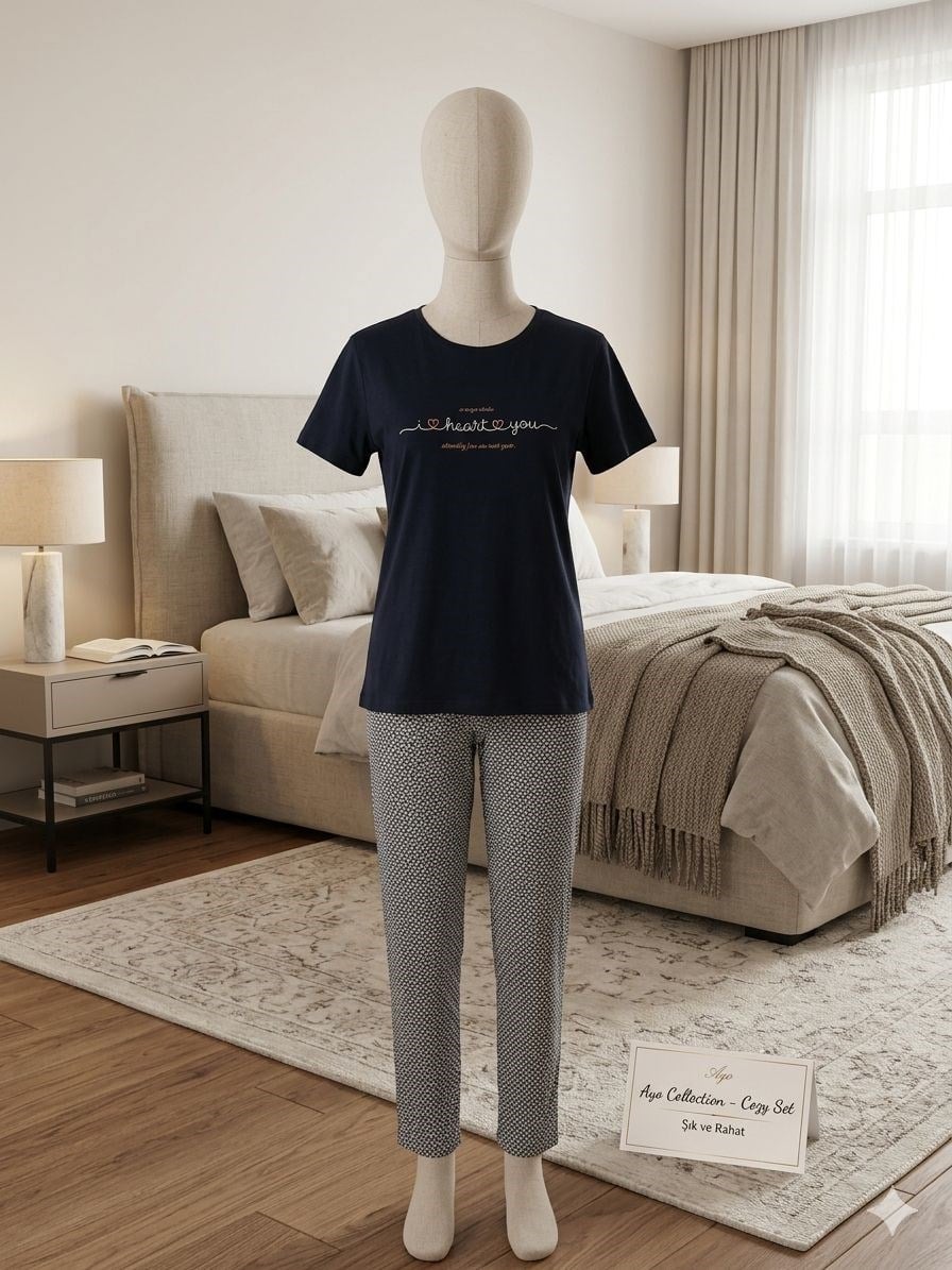 Sude Bayan Modal Pijama Takım-100-0097