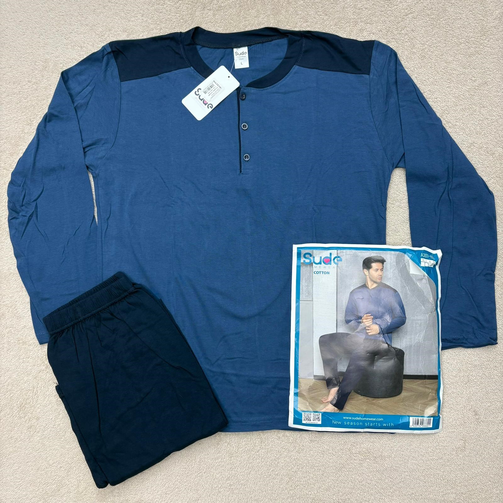Sude Erkek Uzun Kol Pijama Takım-301-976