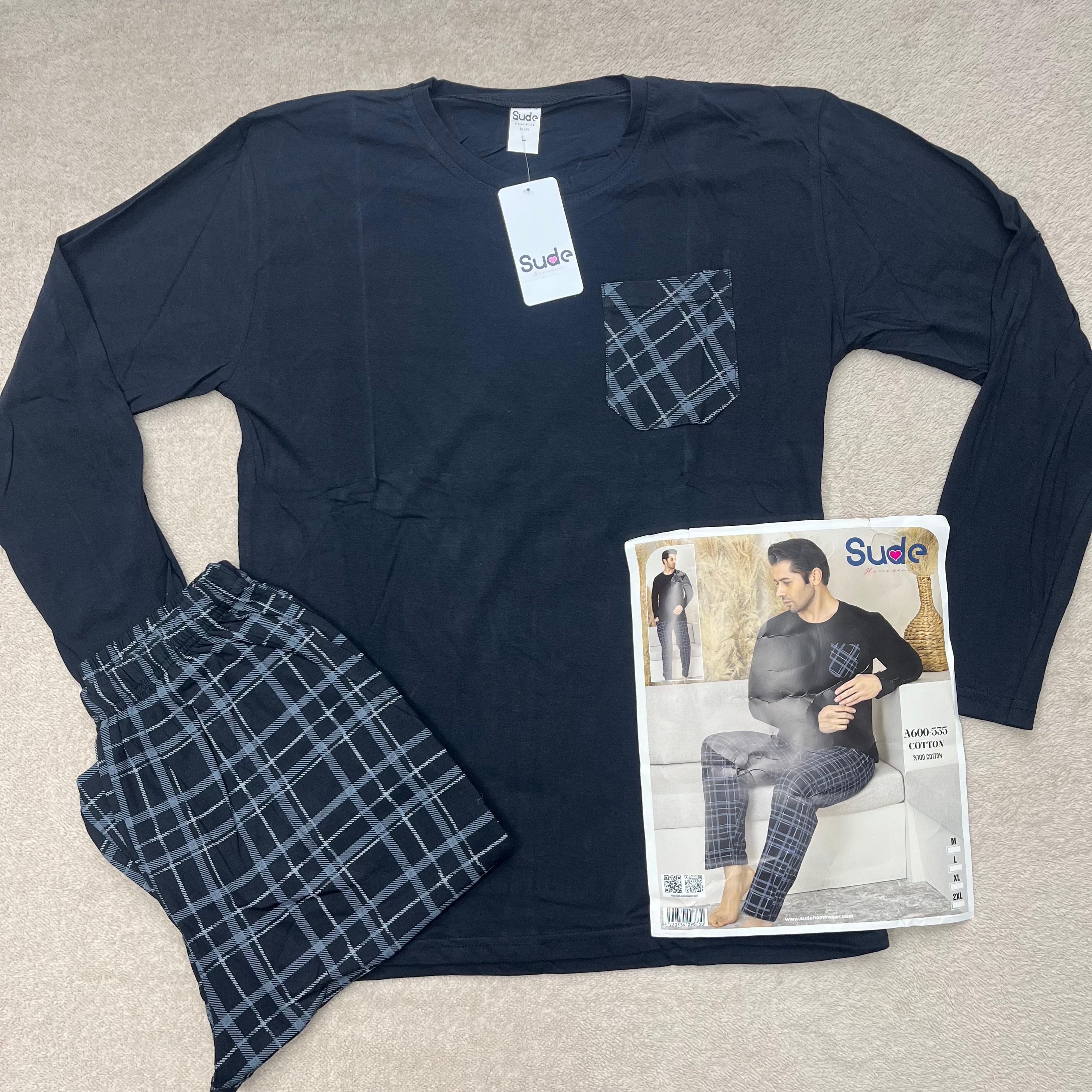 Sude Erkek Uzun Kol Pijama Takım-600-535