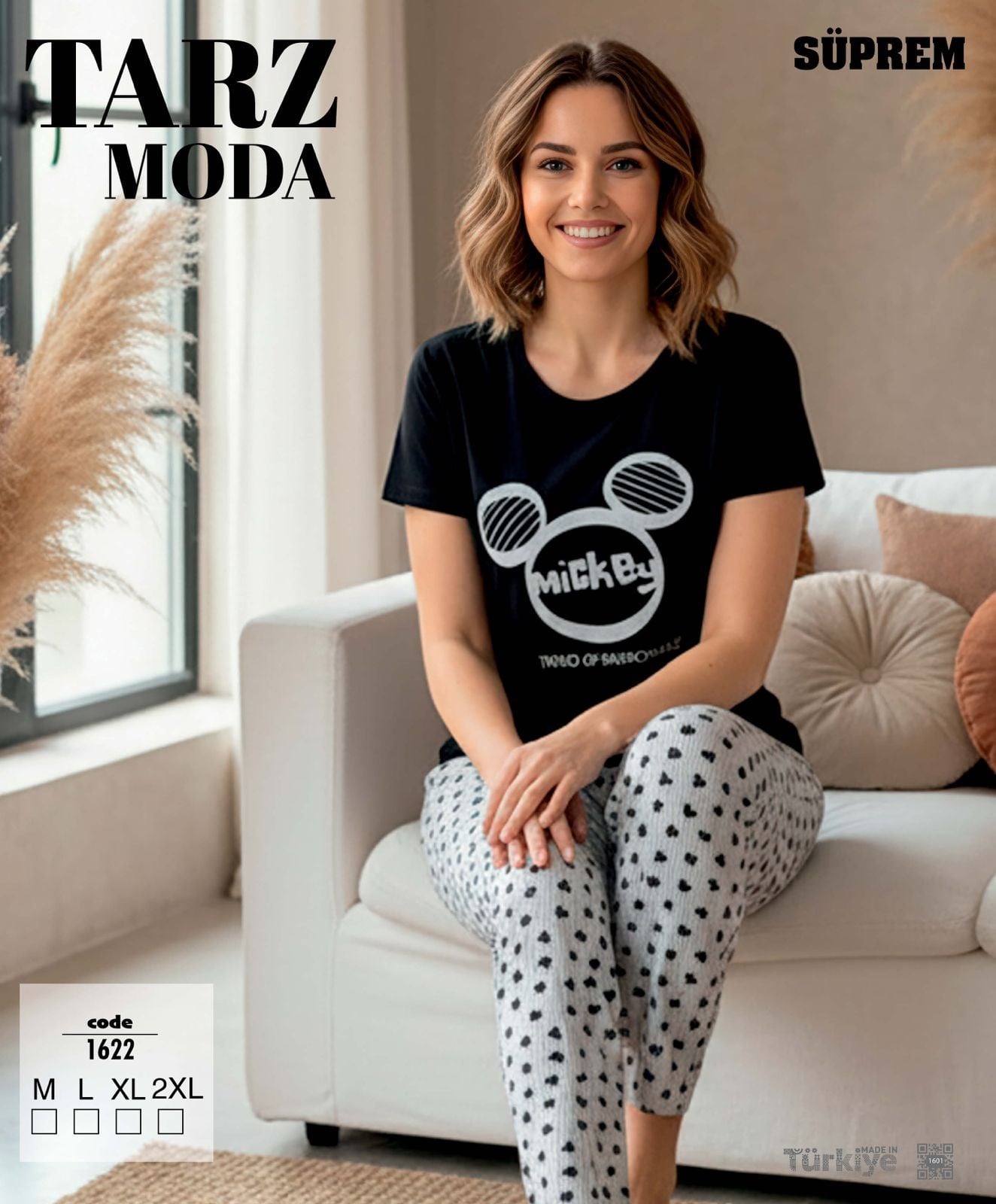TARZMODA Kısa Kol Süprem Altuzun Takım-1622 siyah