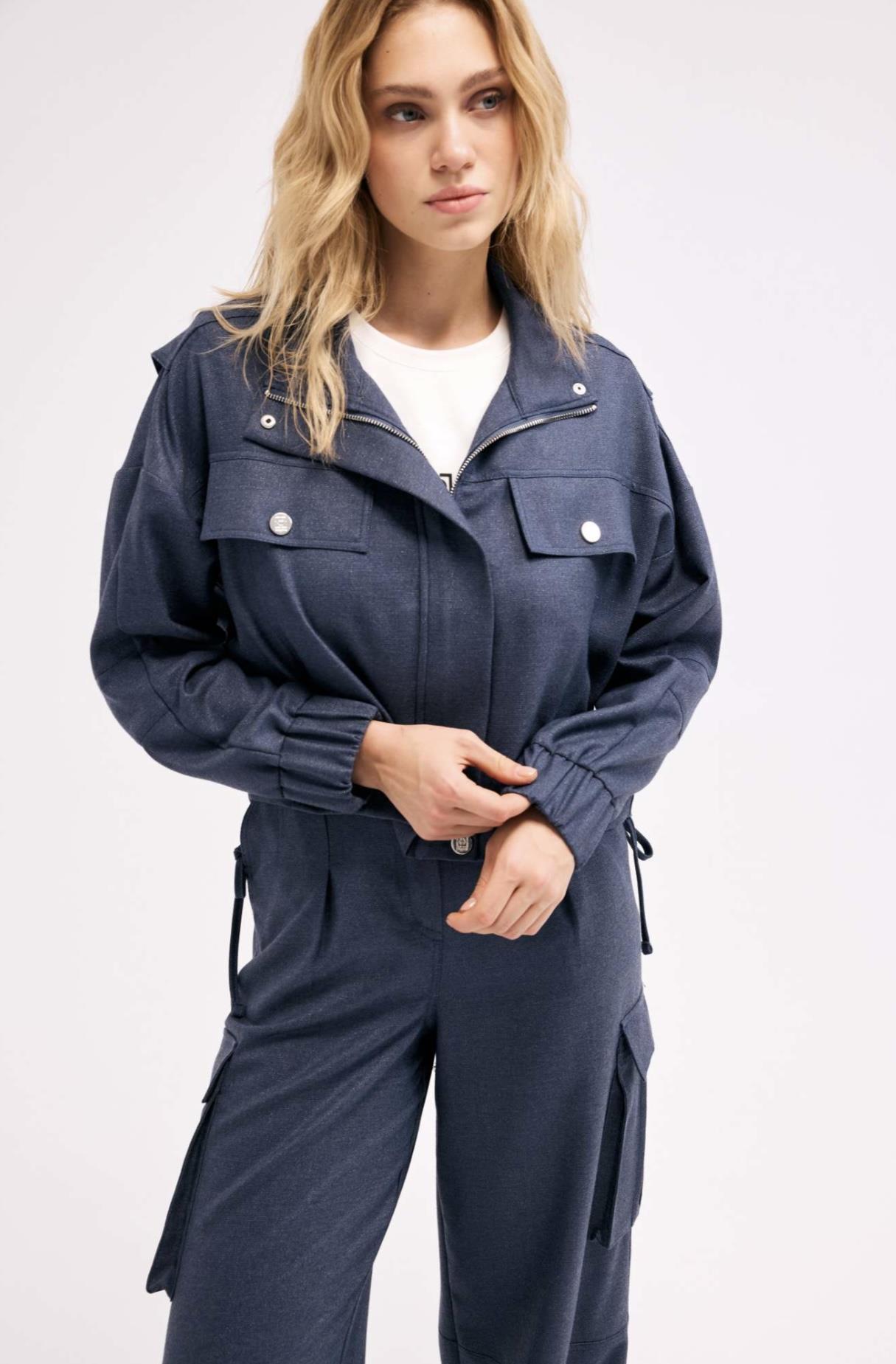 Bomber Lacivert Ceket