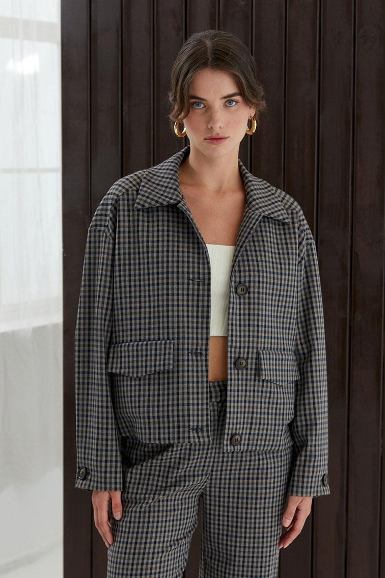 Pötikare Desen Detaylı Multi Ceket