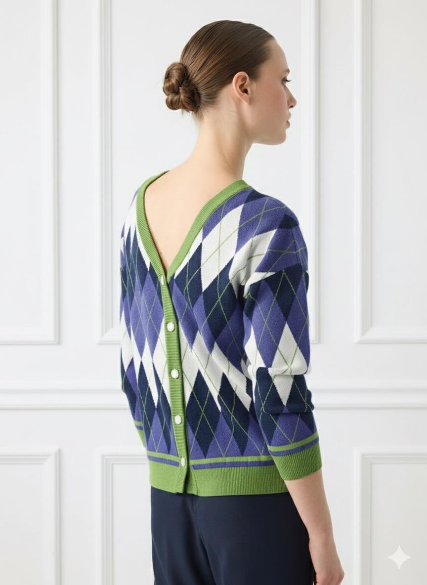 BAKLAVA DESENLİ TRİKO