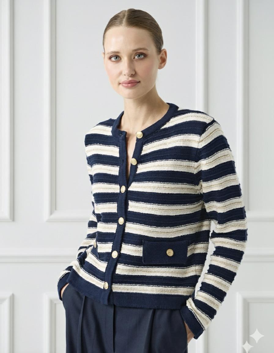 ÇİZGİLİ TRİKO HIRKA