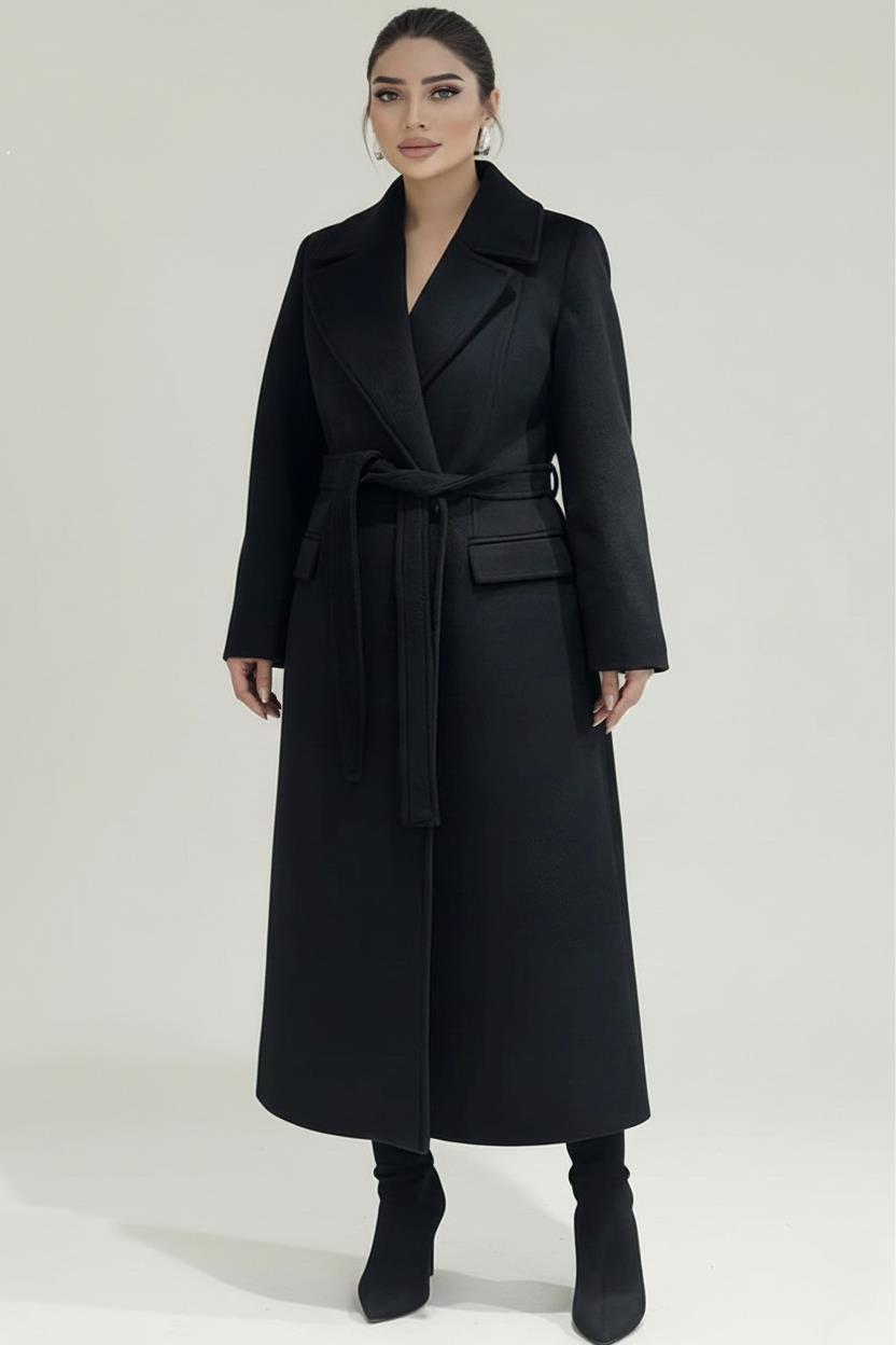 Geniş yakalı kaban