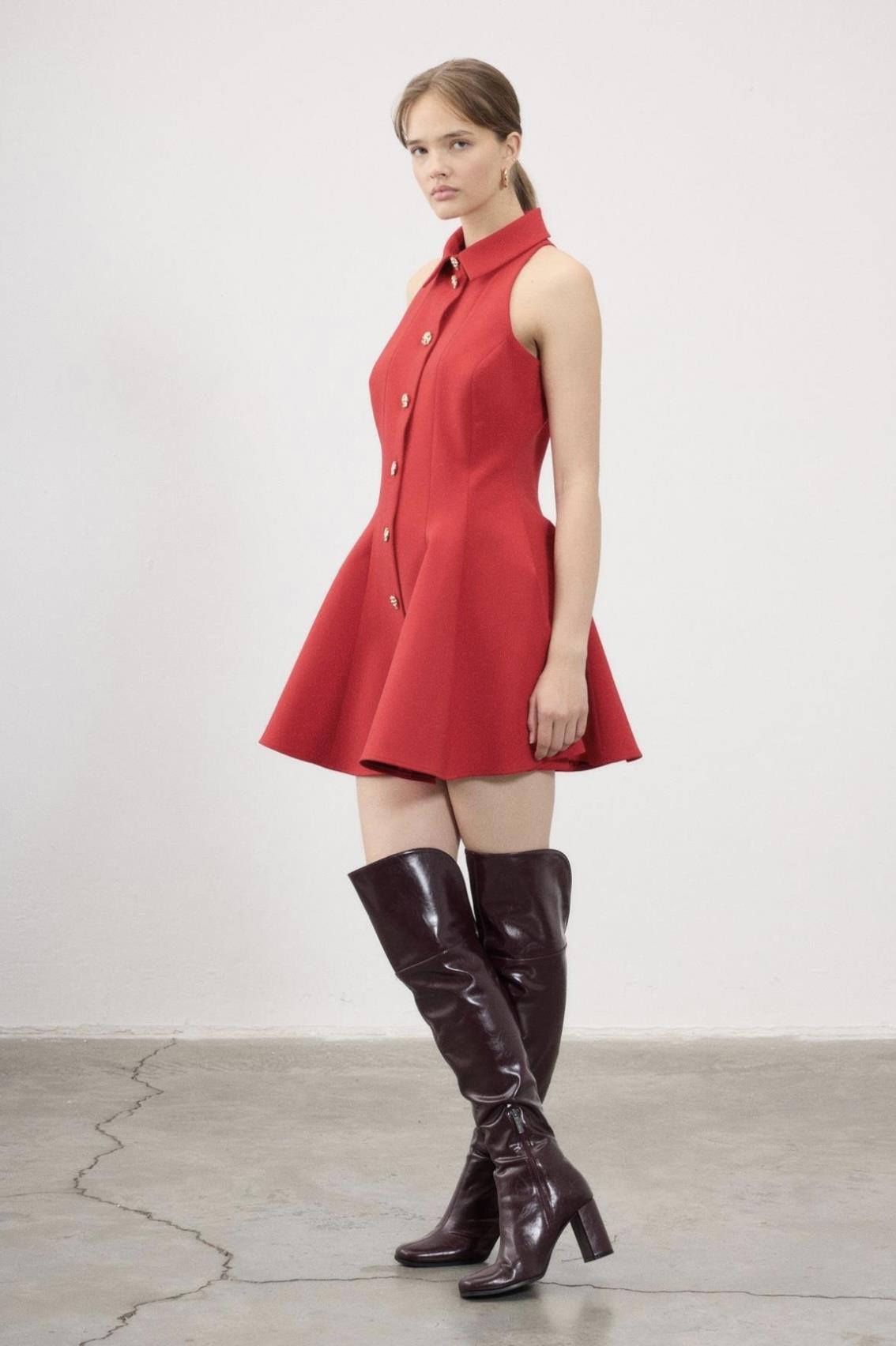 KİBELE ELBİSE KIRMIZI