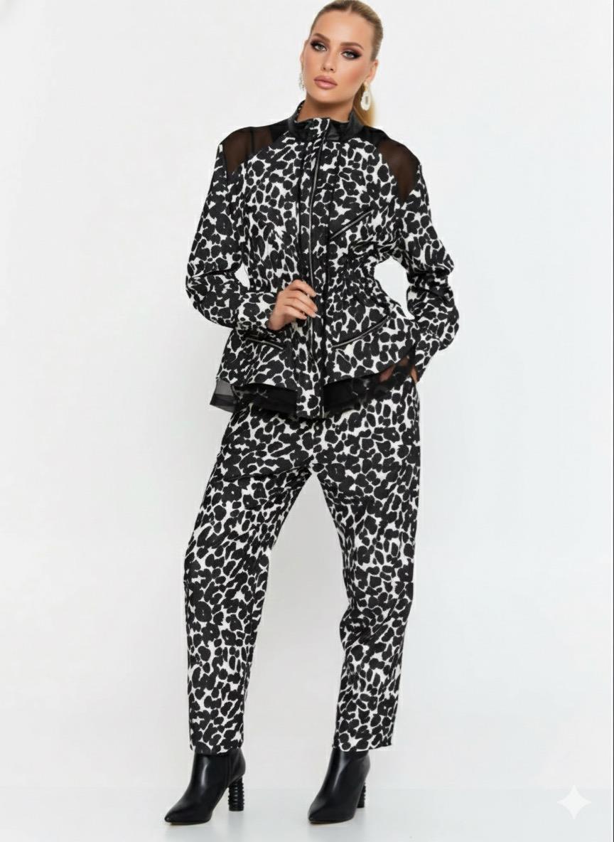 Leopar Desen Pantolon