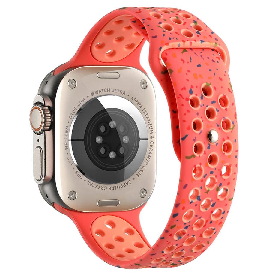  Apple Watch 40mm Kordon Yeni Seri 2023 KRD-02 Silikon Strap Kayış 