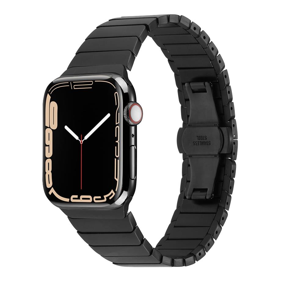  ​​​Apple Watch 42mm Kordon KRD-79 Metal Strap Kayış  Siyah 
