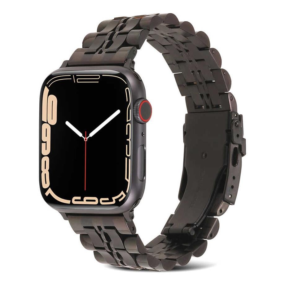  ???Apple Watch 7 41mm KRD-54 Metal Kordon Siyah