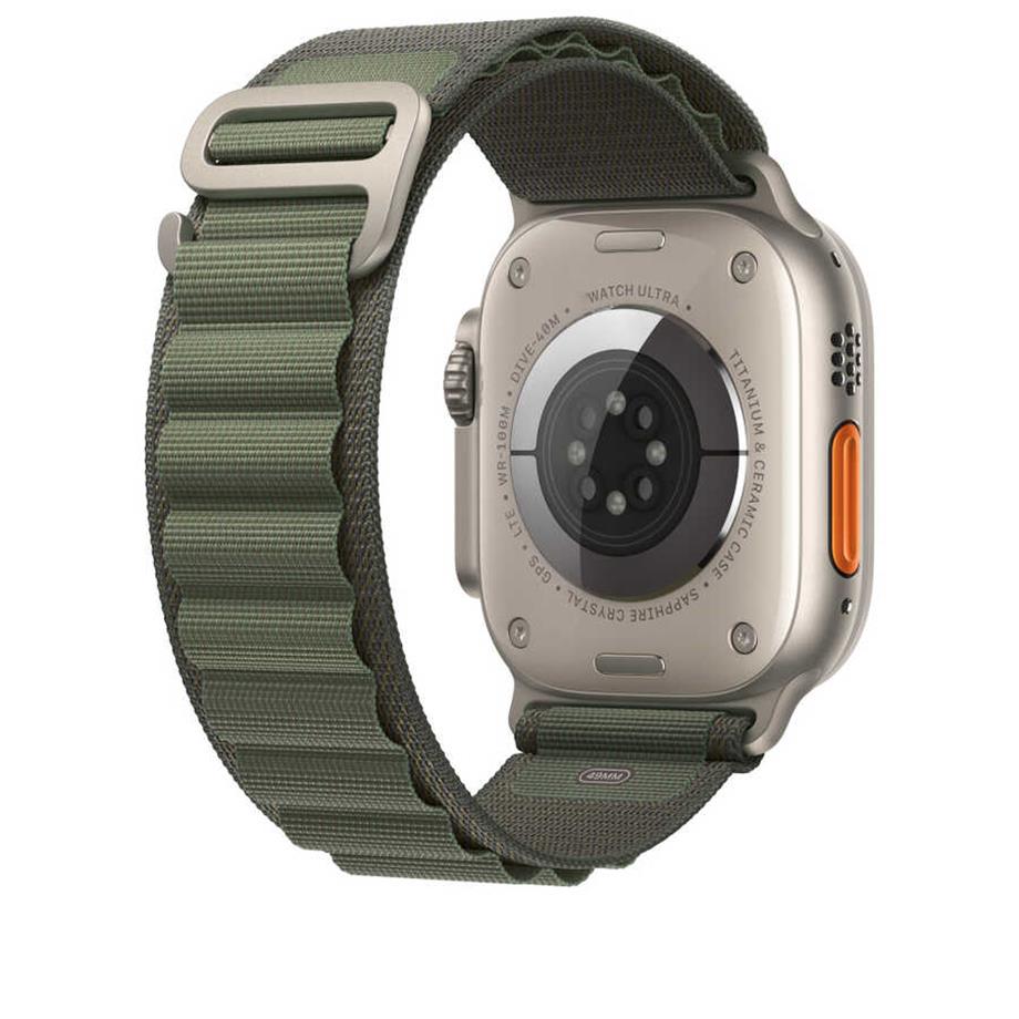  Apple Watch 7 45mm Kordon Wiwu WU-01 Hasır Örgü Strap Kayış  Koyu Yeşil 