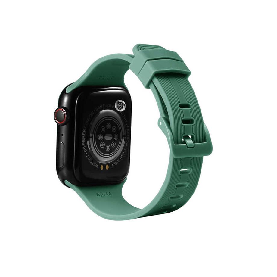  Apple Watch 7 45mm KRD-23 Silikon Kordon  Yeşil 