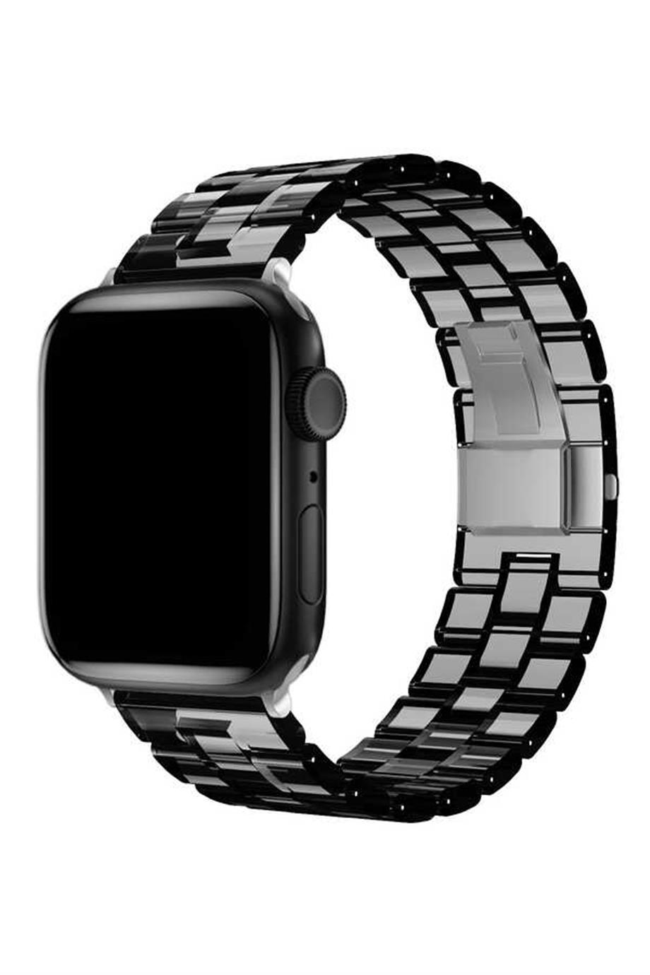  Apple Watch Ultra 49mm Kordon KRD-33 Strap Kayış  Siyah 