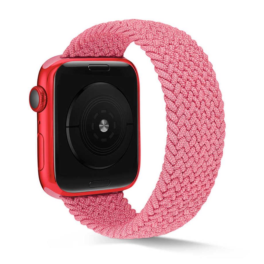  Apple Watch Ultra 49mm Kordon KRD-38 Large Strap Kayış  Pembe 