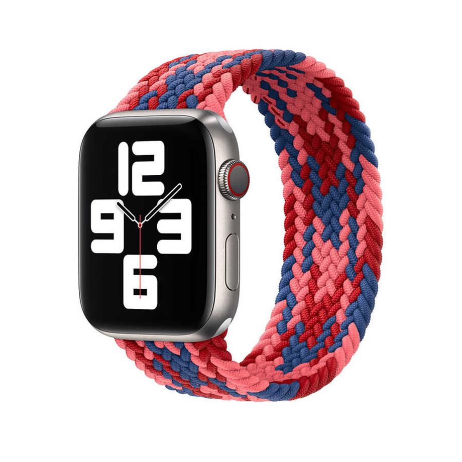  Apple Watch Ultra 49mm Kordon Wiwu Braided Solo Loop Contrast Color Medium Strap Kayış  NO2 