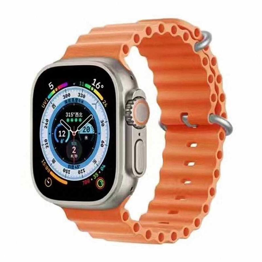  Apple Watch Ultra 49mm Zore KRD-75 Silikon Kordon  Turuncu 