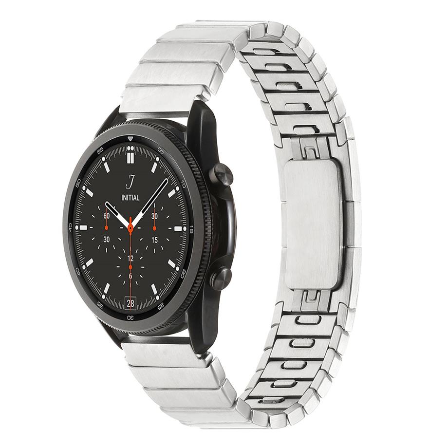  Galaxy Watch 46mm Zore KRD-82 22mm Metal Kordon  Gümüş 