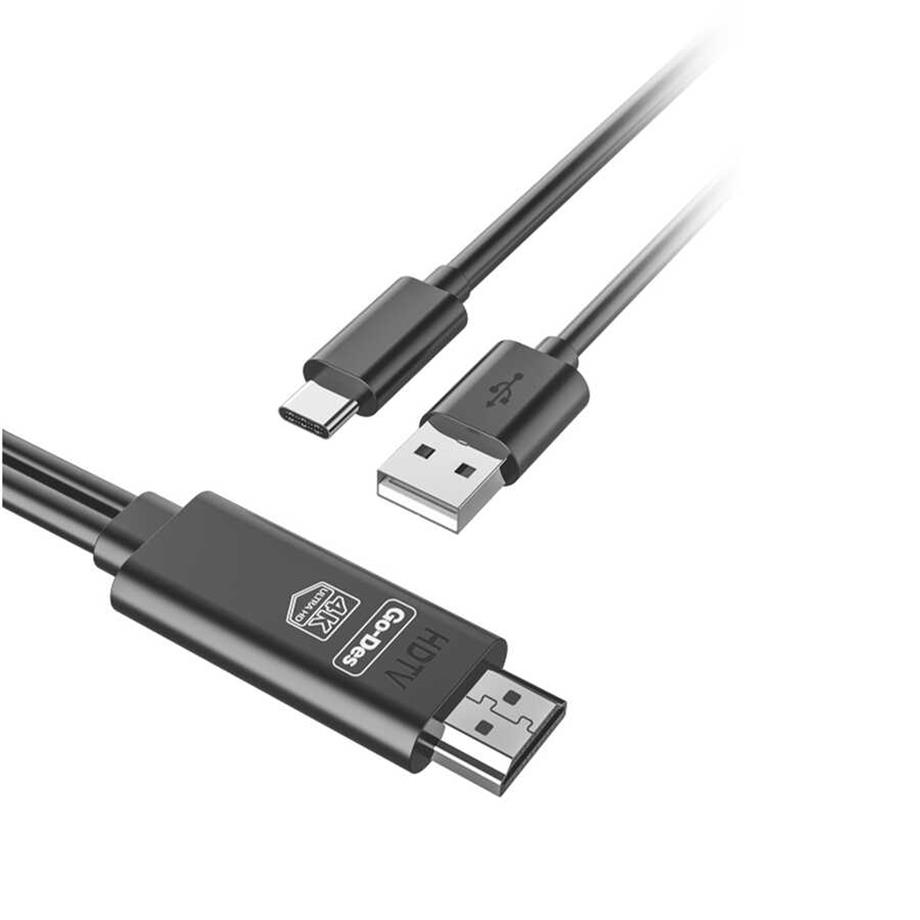  Go Des GD-HM817 2 in 1 4K UHD HDMI Kablo 