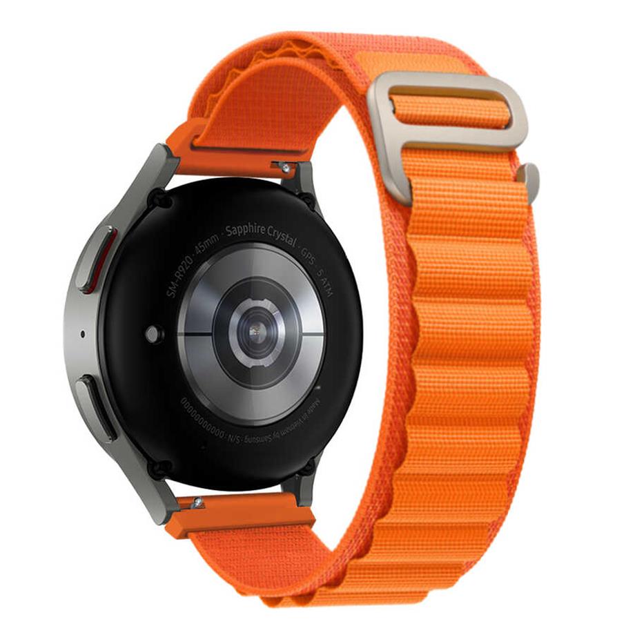  Huawei Watch GT 3 46mm Zore KRD-74 22mm Hasır Kordon  Turuncu 