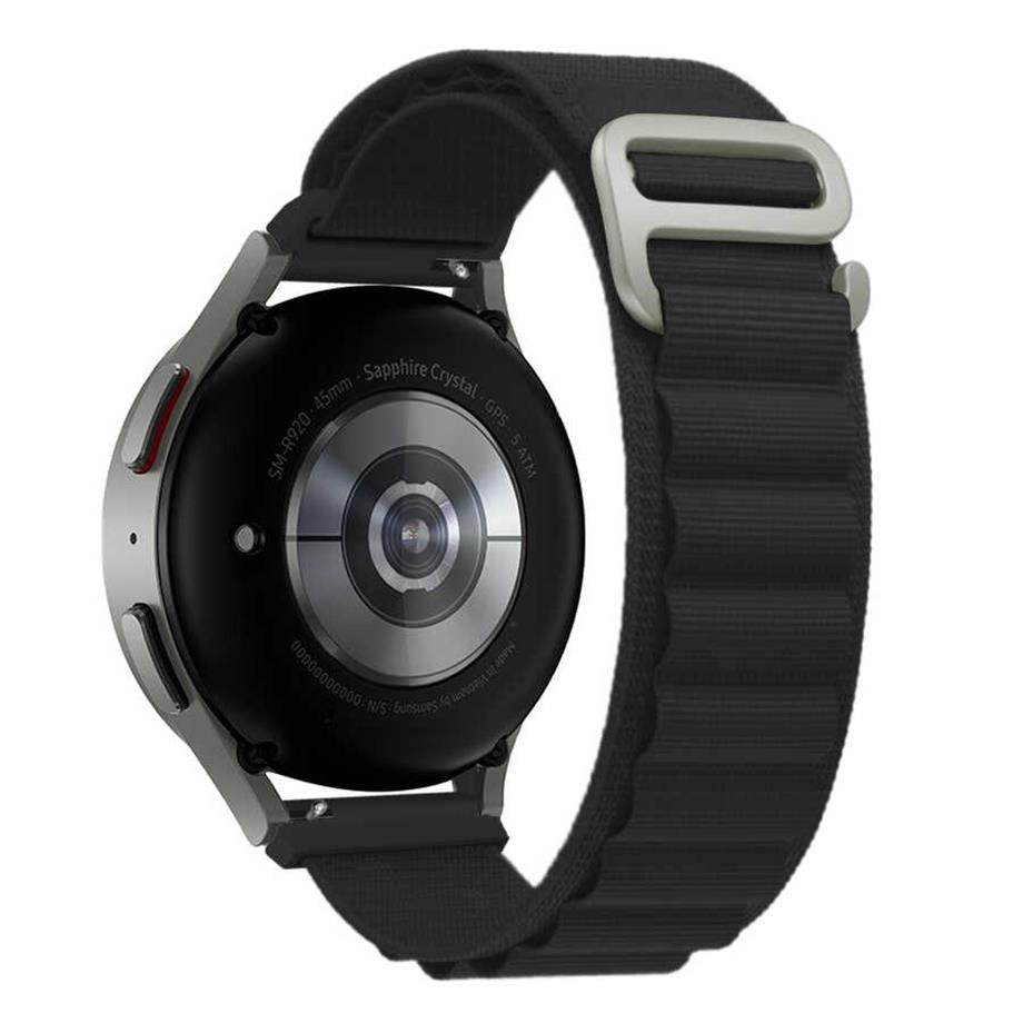  Huawei Watch GT 3 46mm Zore KRD-74 22mm Hasır Kordon  Siyah 