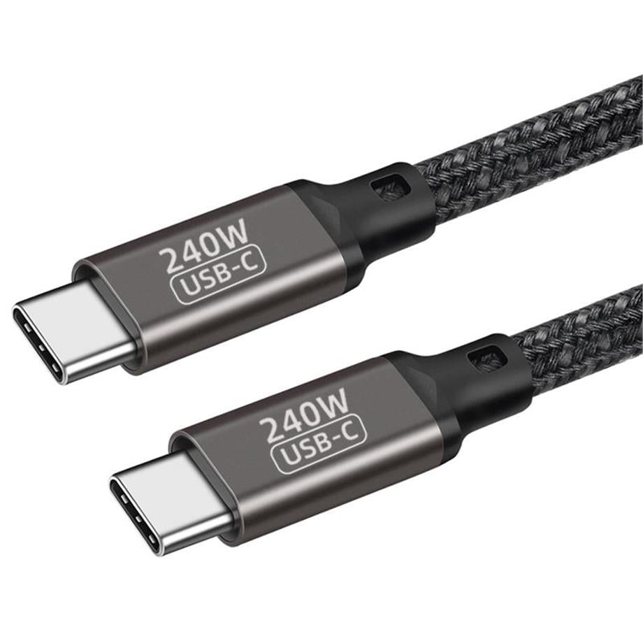  Qgeem QG02 Type-C to Type-C PD3.1 Data Kablosu 240W 480Mbps 1 Metre 
