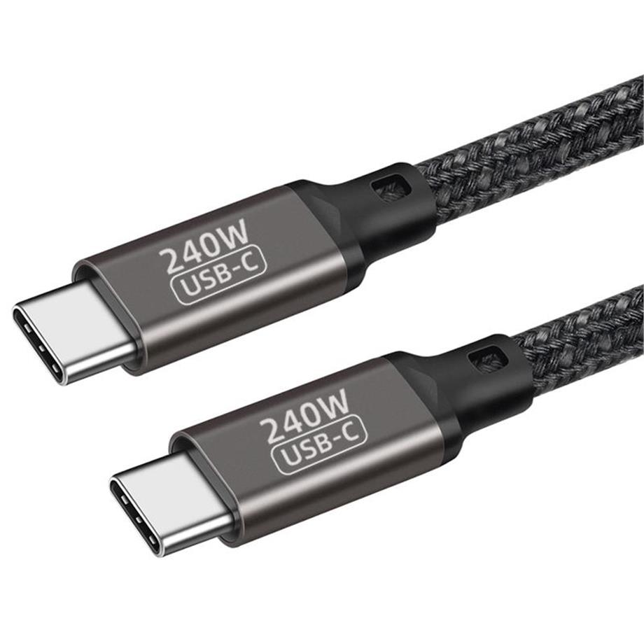  Qgeem QG02 Type-C to Type-C PD3.1 Data Kablosu 240W 480Mbps 2 Metre 