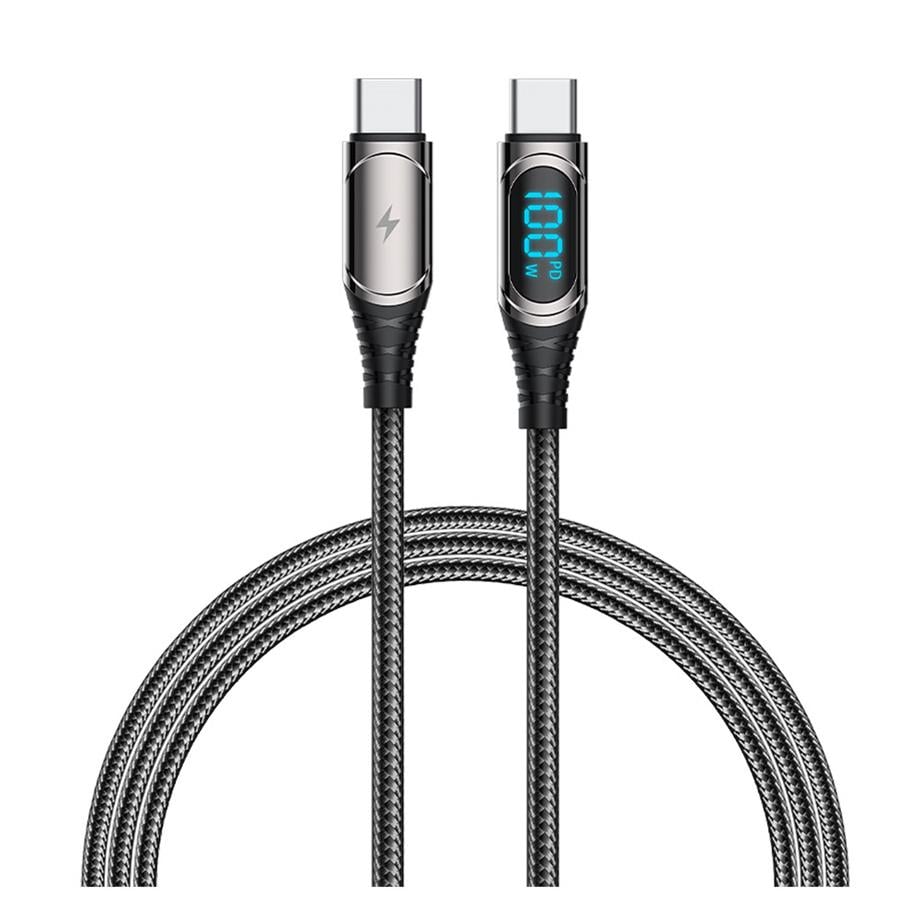  Recci RTC-P21CCPD Ghost Serisi 100W Hızlı Şarj Özellikli Type-C To Type-C PD Kablo 1.2M 