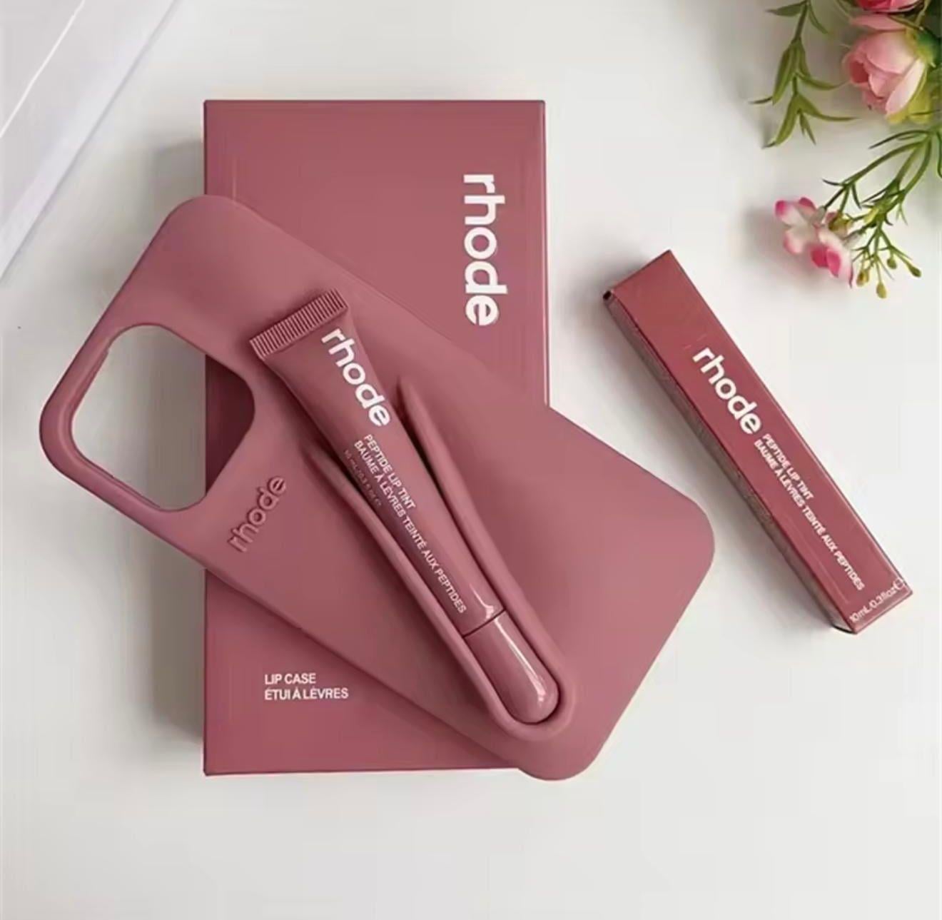  Rhoe Silikon Rose Renk Kılıf Ruj