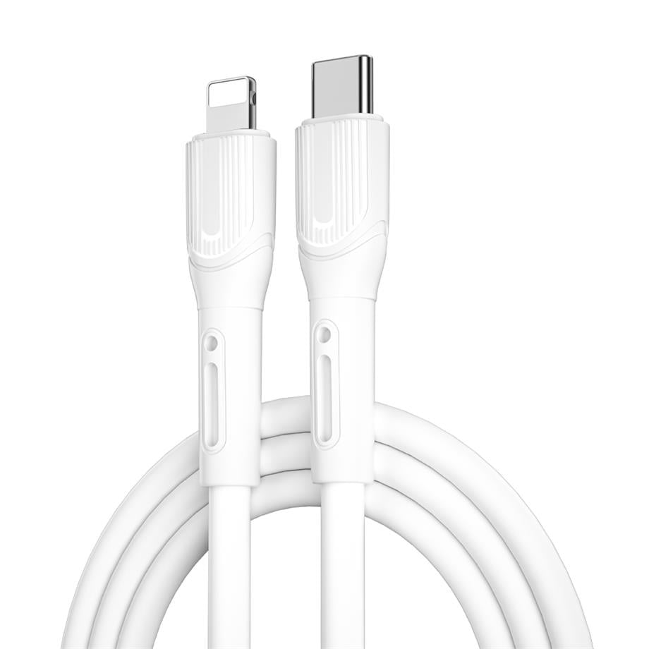  Wiwu Armor Wİ-C005 Kablo Ucu Korumalı Tasarım 20W Hızlı Şarj Özellikli Type-C to Lightning PD Kablo 1M 