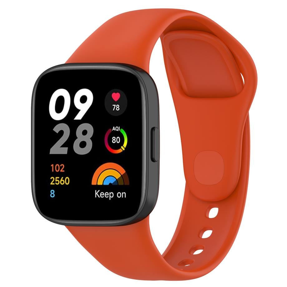  Xiaomi Redmi Watch 3 Zore KRD-81 Silikon Kordon  Turuncu 