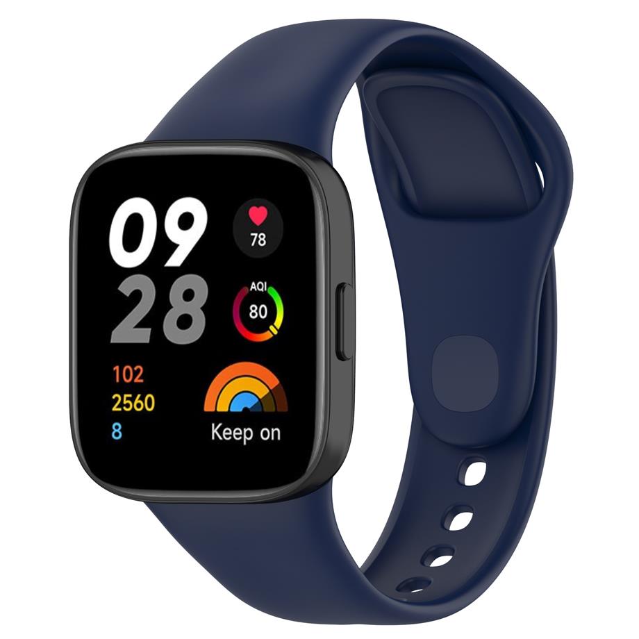  Xiaomi Redmi Watch 3 Zore KRD-81 Silikon Kordon  Lacivert 