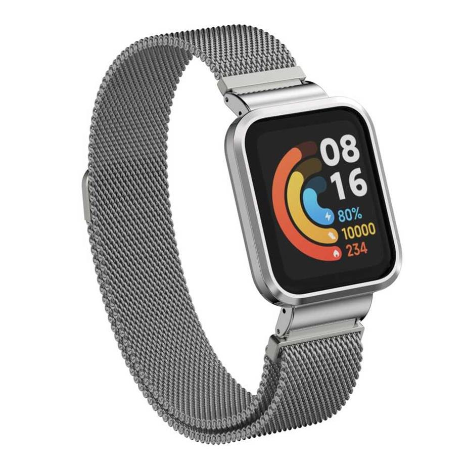  Xiaomi Redmi Watch (Mi Watch Lite) Zore KRD-58 Metal Kordon Mavi