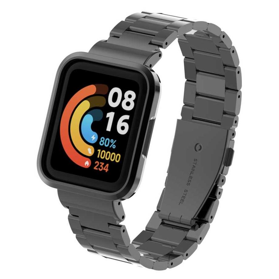  Xiaomi Redmi Watch (Mi Watch Lite) Zore KRD-60 Metal Kordon Mavi