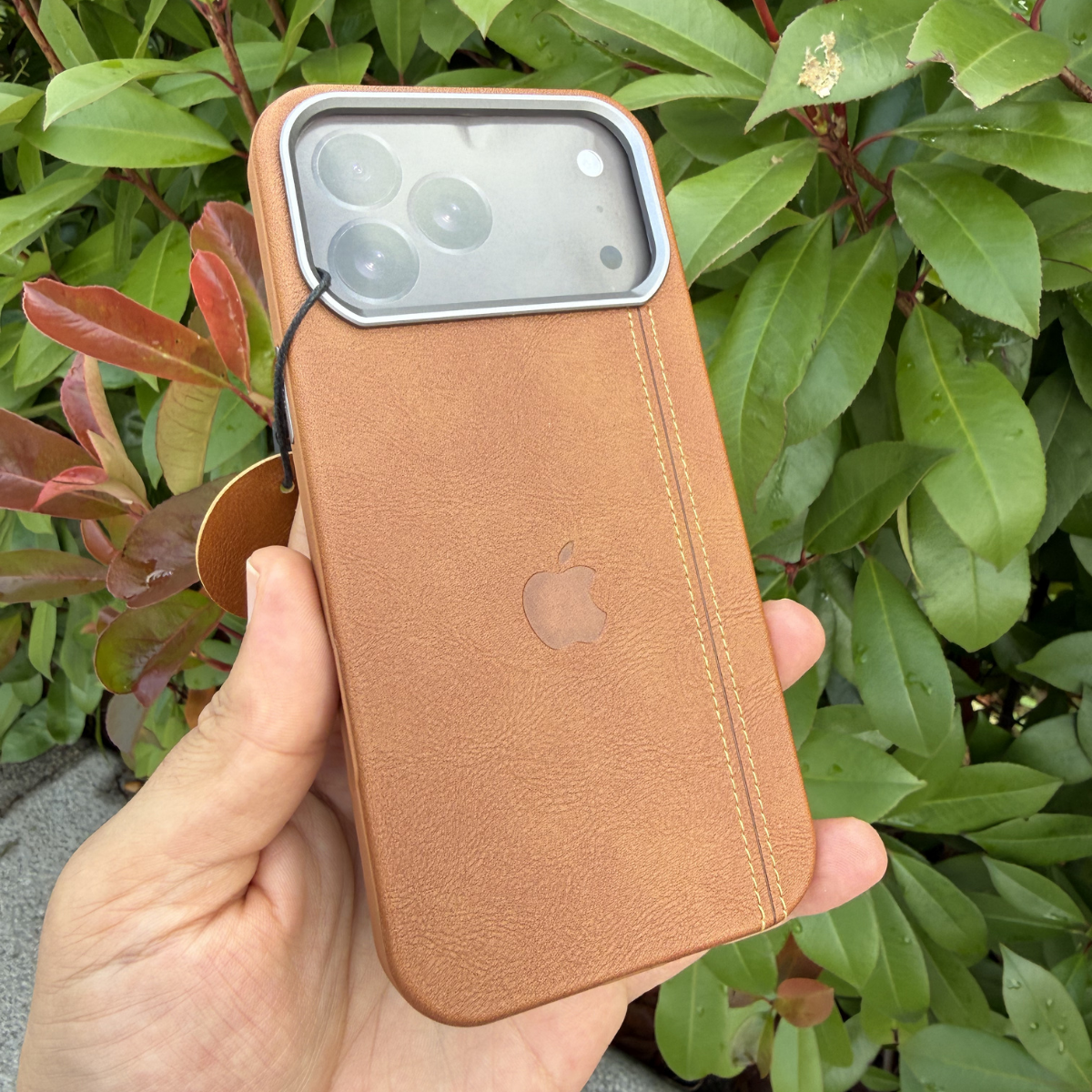 Heritage Leather Yandan Dikişli Deri Premium Kılıf Kahve Renkli